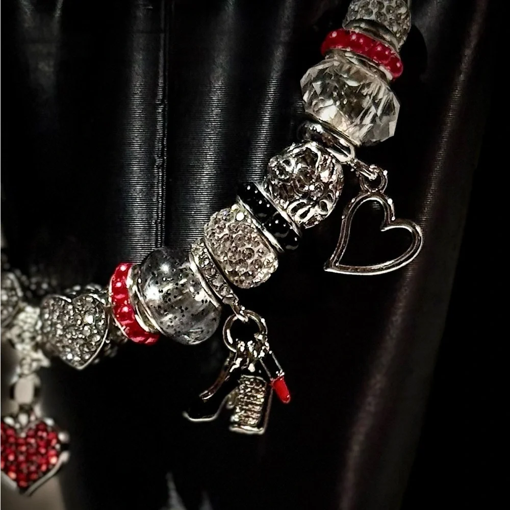 Elegant Heart Charm Bracelet